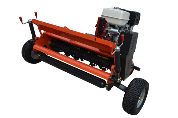 ATV flail mower with open housing